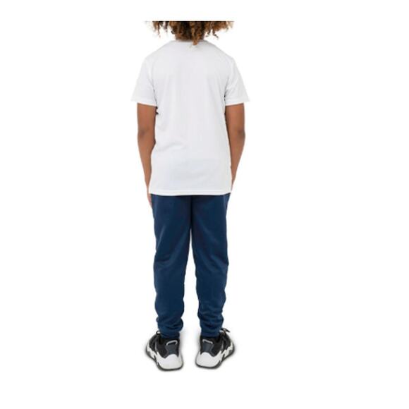 Champion Tee And Jogger 2Pc Outfit Boys 4/5 Set White Blue Kids Lightweight Set - Picture 7 of 10